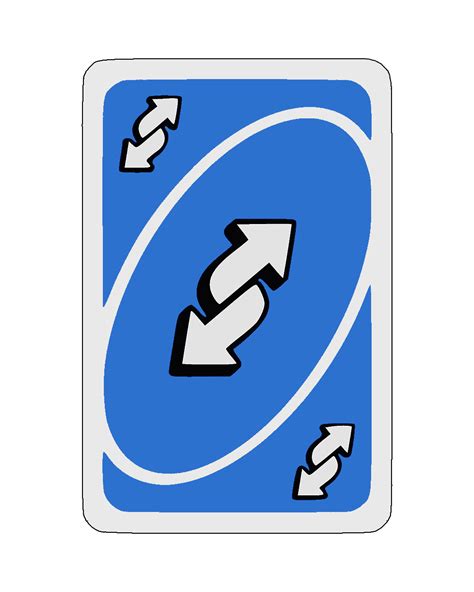 Reverse Card Blue Uno Reverse Card
