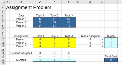 Review Answer Assignment Excel 11 Tutorial