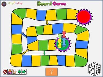Review Game Interactive Board Game Template In Power Point Drag And Drop