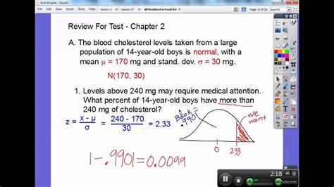 Review for Stats Test on Chapter 2 YouTube