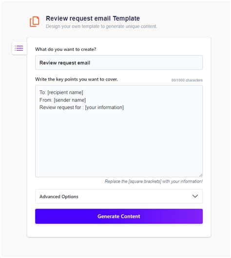 Review request email Templates with Examples (AI Generator) Wordkraft