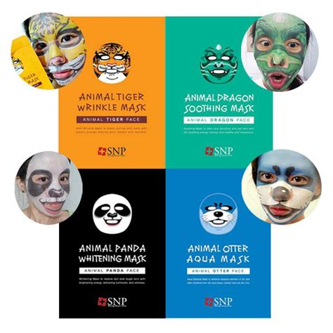 Reviewed by Tina: SNP ANIMAL MASK + SNP ART MASK.