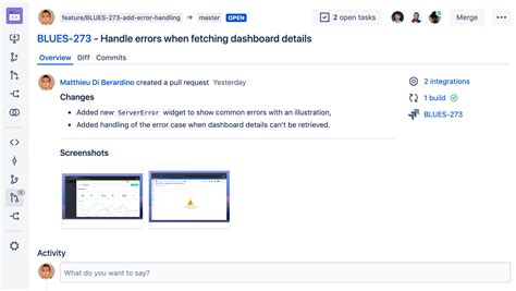 Reviewing a pull request Bitbucket Data Center and Server 7.17
