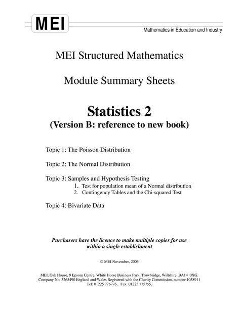 Revise for mei structured mathematics s2 mei revison guide. - The flip mino pocket guide christopher breen.