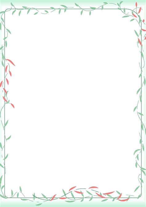 Revised Title Vector Border Design Page Border Background Word Template