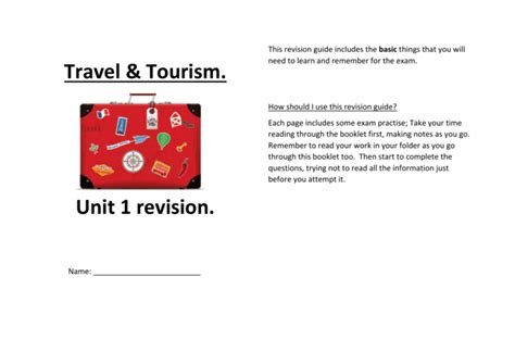 Revision guide travel and tourism gcse. - Investing investing for beginners guide to making money with strategies.