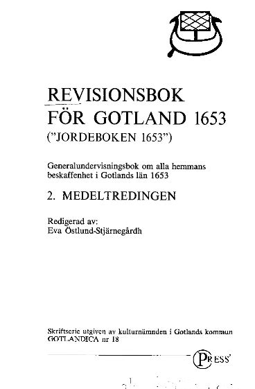 Revisionsbok för gotland 1653 (jordeboken 1653). - How to start a record label a step by step guide.