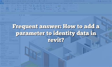 Revit area identity data.  Edit the parameter values as necessary.  Right now the d...