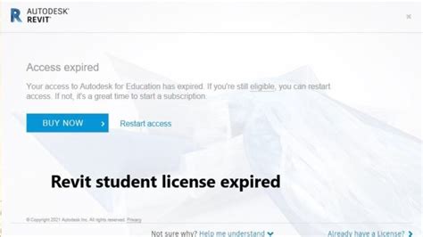 Revit student license expired - Burak Boğa