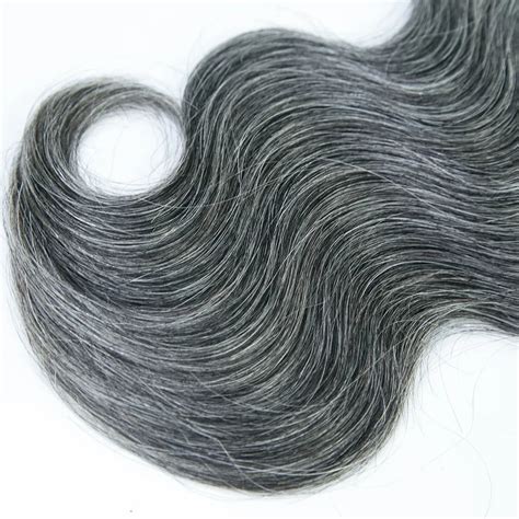 Revitalize Your Look with the Enchanting Allure of Salt and Pepper Human Hair**