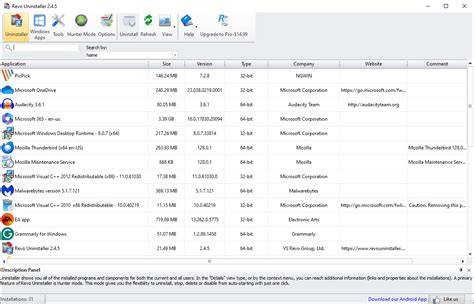 Revo Uninstaller programas com