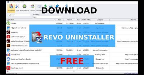 Revo Uninstaller to download