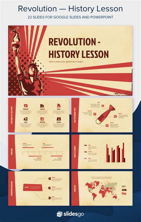 Revolution History Lesson Google Slides and PPT template