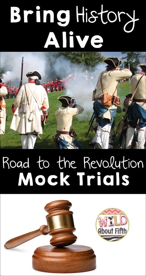 Revolutionary War Mock Trial Project Based Learning Activity Wild