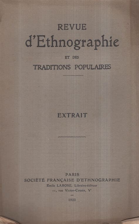 Revue d'ethnographie et des traditions populaires. - Arabic manual a colloquial handbook in the syrian dialect for the use of visitors to syria and pale.