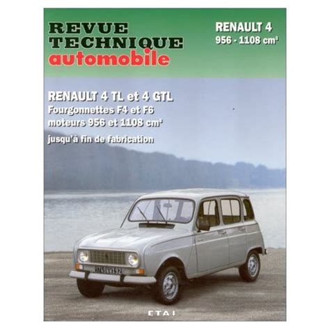 Revue technique automobile renault 4 tl et gtl. - Deutz fahr agrokid 35 45 55 manutenzione operativa manuale.