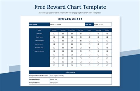 Reward Chart Excel Excel Templates