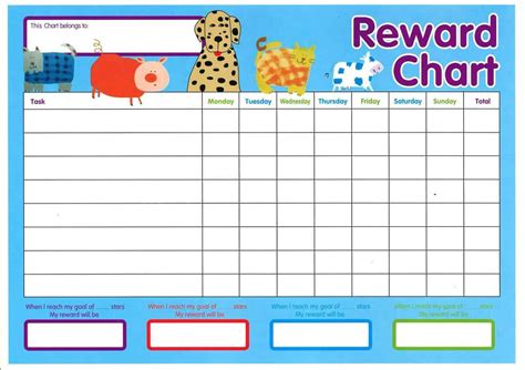 Reward Chart Templates Word Excel Fomats