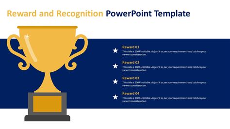 Rewards And Recognition Ppt Template Trophy Model