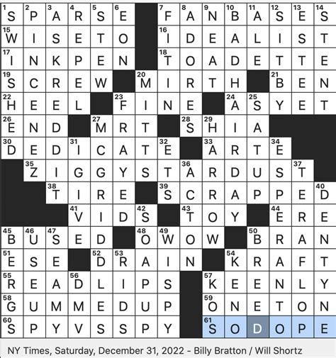 Rex parker today nyt puzzle. This is Colin’s third NYT puzzle, and all have themes involving related phrases. Today’s had to do with gambling phrases, and I loved the backward ALL IN that serendipitously showed up. I also loved the nailed-it revealer DOUBLE DOWN, which is not only a gambling phrase, but which also perfectly describes the two-letters-in-a-box … 