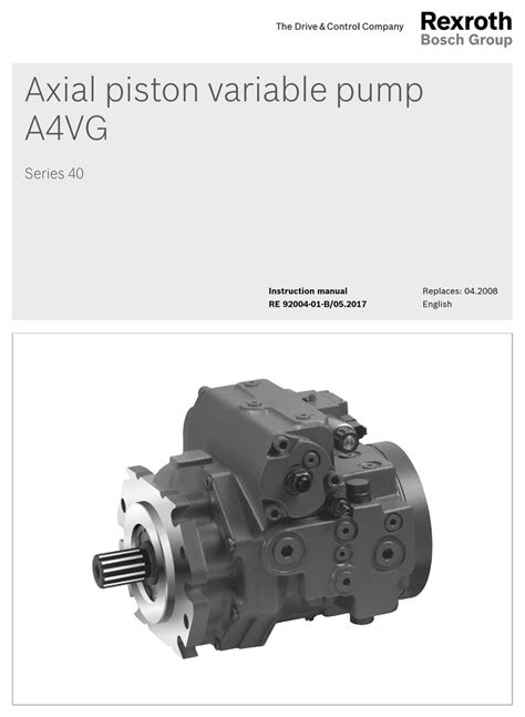 Rexroth pumps a4vg manual de servicio. - Textbook of hydraulics and fluid mechanics rs khurmi.