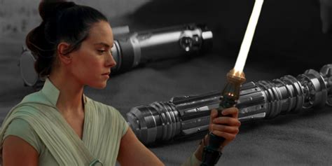 Rey star wars with lightsaber. The epic climax of Star Wars: The Rise of Skywalker finally put a Jedi lightsaber into the hands of Ben Solo, confirming his return to the light and his mother's family legacy. But fans didn't know the secret meaning of Ben and Rey's lightsaber teleportation-- and even the Han Solo spirit at work -- until now.. Audiences got a brief … 