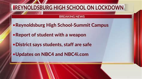 Reynoldsburg high school lockdown. 7244 E. Main Street Reynoldsburg, OH 43068 P: (614) 501-1020 | F: (614) 501-1050 Website Accessibility 
