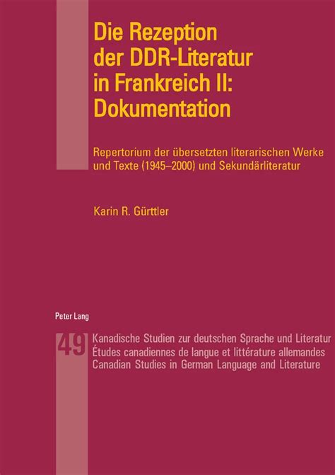 Rezeption der ddr literatur in frankreich (1945 1990). - Construction materials manual by manfred hegger.
