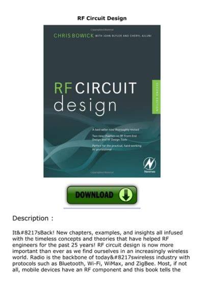 Rf circuit design pdf.  Figure 1-34 At base, digital modulation involves frequency s...