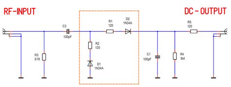 Rf detector diode.  Two possible physical layouts for such circuits.  Th...