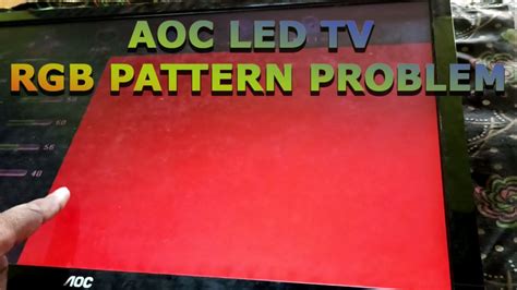 Rgb pattern problem in led tv.  An RGB LED projecting red, green, and blue...