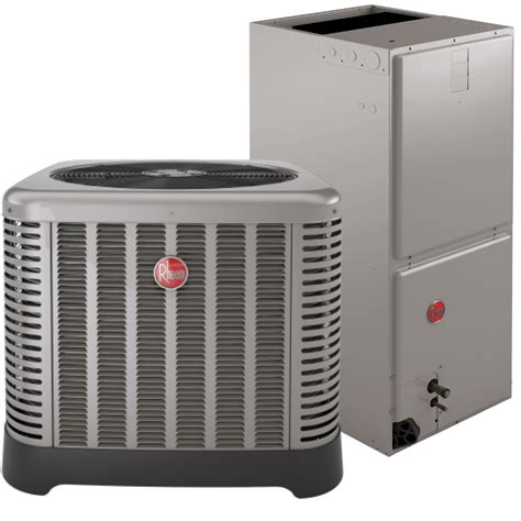 Rheem 3 ton ac. Sep 21, 2023 · (2): This AC is designed for the West/Southwest and is only available in sizes up to 3.5 tons / 42,000 BTUs. Rheem Air Conditioner Cost Factors (Equipment Only) There are three main components of central air conditioning. The outside unit is called the condensing unit, though often referred to as an air conditioner. It contains the condensing coil. 