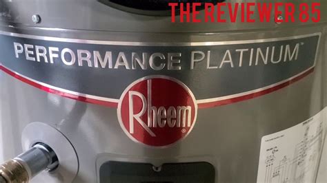 Rheem Performance Platinum Reset Button - YouTube