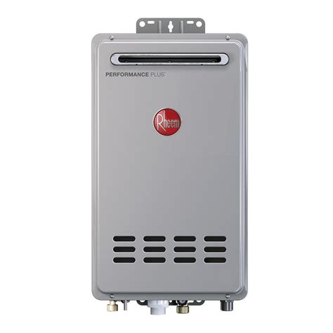 Rheem performance plus. Performance Plus 8.4 GPM Natural Gas Indoor Tankless Water Heater The Rheem ECO180DVLN3-1 Indoor Natural Gas Tankless Water Heater can provide up to 8.4 GPM at a 35° temperature rise. The 180,000 BTU Natural Gas Tankless Water Heater is designed to supply continuous hot water for up to 2 to 3 bathrooms at … 