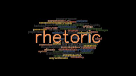 rhetoric. Synonym of rhetorical; Noun rhetoric (countable and uncountable; pl. rhetorics) The art of using language, especially public speaking, as a means to persuade. Meaningless language with an exaggerated style intended to impress. It’s only so much rhetoric. Usage. 