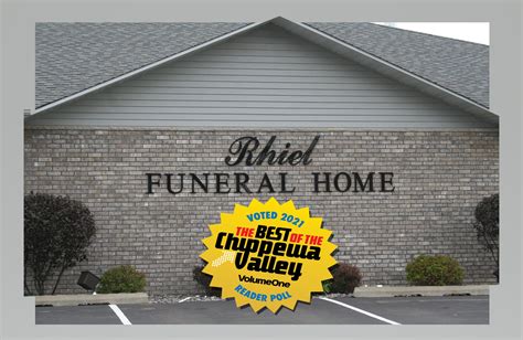 Rhiels funeral home. Planning a funeral can be a trying time both emotionally and financially. There are many details to consider, and it’s normal for your mind to want to focus elsewhere while you’re faced with a variety of decisions to make in a short period ... 
