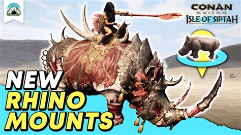 Rhino calf conan. A complete guide to all animal locations in Conan Exiles, including horses. We show you where you can pick up baby animals in the wild, where you can find vendors for baby animals and eggs, as well as ... Rhinoceros (Rhino Calf) - 11:48; Rocknose (Rocknose Egg) - 12:31; Sabretooth (Sabretooth Kitten) - 12:56; Sand Reaper (Sand Reaper Egg) - 14:38; 