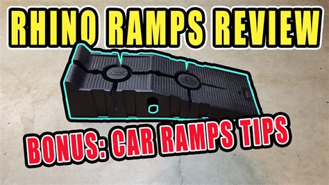 The ramps measure 35.5 by 12 by 8.5 inches and lift a vehicle 6.2