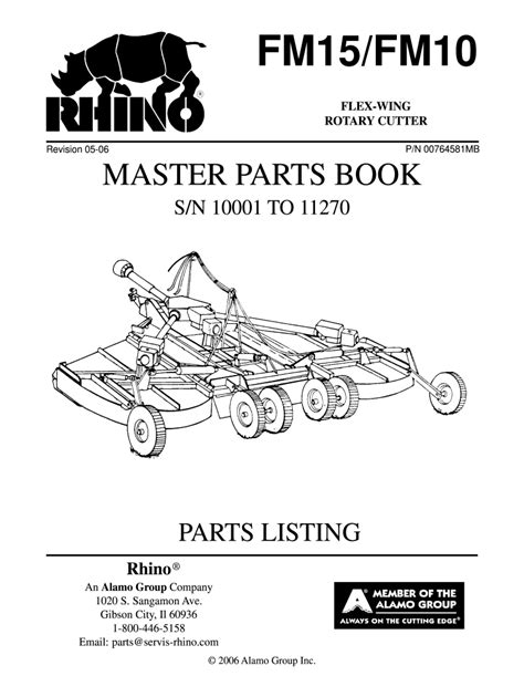 Rhino rear discharge rotary mower parts manual. - 2006 john wiley sons best practices guide to residential construction.