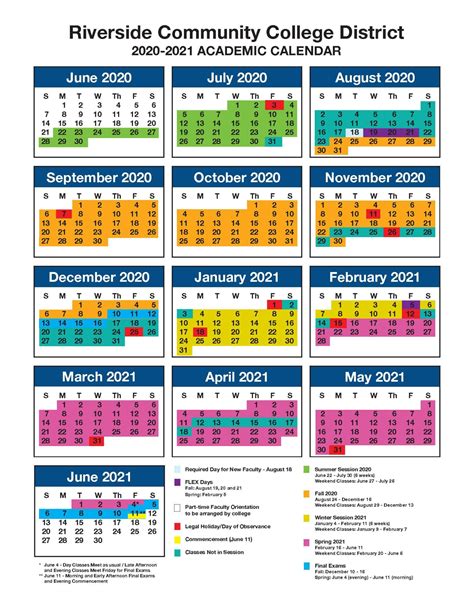 Rhode Island College Academic Calendar