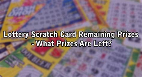 Rhode Island Lottery Scratch-off Games Top Prizes Remaining