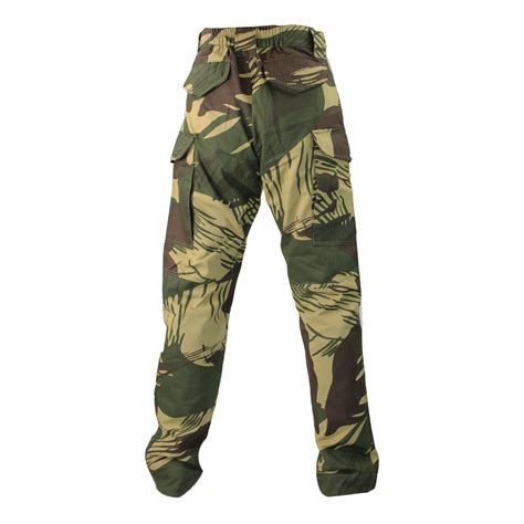 Rhodesian brushstroke pants.  Unique military surplus.  We would like to show you...