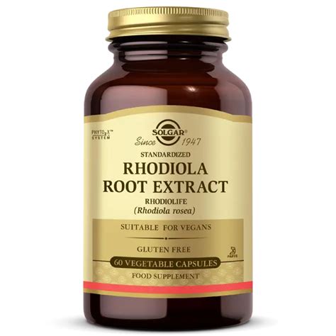 Rhodiola Root Extract 60 Capsulas Solgar Dietetica Ferrer.