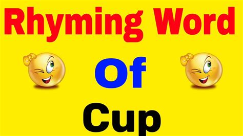 RhymeZone: cup rhymes