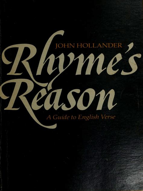 Rhymes reason a guide to english verse 3rd by hollander john 2001 paperback. - Us army technical manual tm 9 1265 368 10 1.