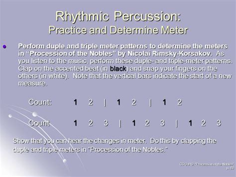 Rhythm Meter Patterns Percussion With Cd