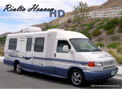 Yucaipa, California. Year 2003 . Make Winnebago. Model Rialta 22HD. Category Class B . Length 22 . Posted Over 1 Month. Rialta Heaven & Pop Top Heaven bring to you yet another fantastic Rialta HD, one of several restored RV's available at this time! Rialta Heaven is a family run, fully licensed dealership whose mission is to promote fun and …