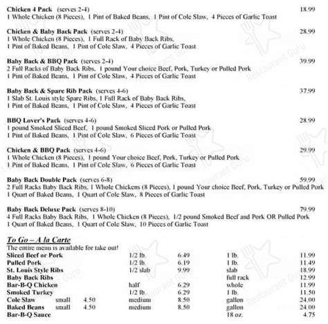 Rib city at grant station menu. Florida Catering Menu. The selections included in this menu are some of our favorite items for Catering, but remember that your menu can be customized to meet your needs. We would like to confirm your function date two weeks in advance and the final meal count one week prior to your event. Full Service Caterings: set up on buffet tables with ... 