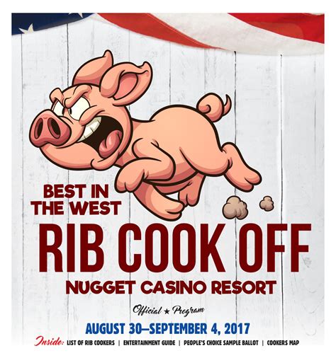 Rib cook off reno. Reno Gazette Journal. ... The 34th annual Best in the West Nugget Rib Cook-Off is slated for Wednesday, August 30 through Monday, September 4, 2023, on Victorian Avenue at the Nugget in Sparks. 