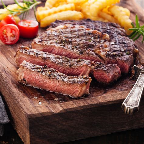Rib eye. Also Known As: Ribeye Roll Steak; Ribeye Steak, 1" Tail; Ribeye Steak, 2" Tail; Ribeye Steak, Lip-On, Boneless. This steak is rich, juicy and full-flavored with generous marbling throughout. Sold bone-in. Due to the exceptional taste and tenderness Beef Rib Steaks deliver for operators and diners alike. Bone In Rib Steaks offer great plate ... 